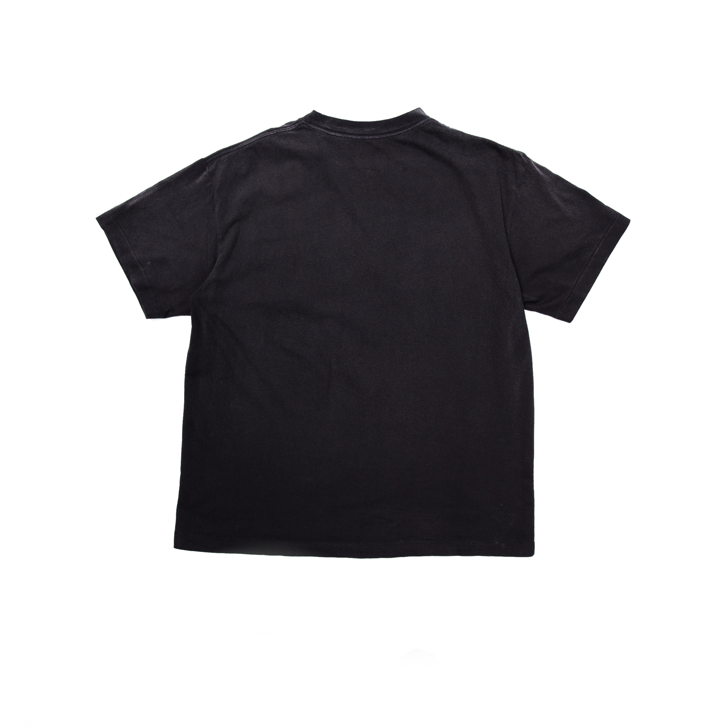 boys block color printing T-shirts black