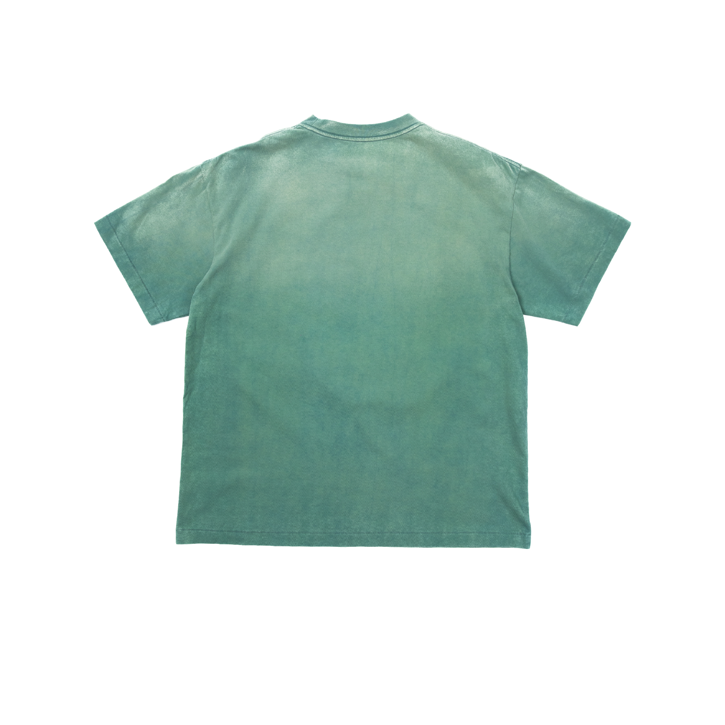boys block color printing T-shirts green