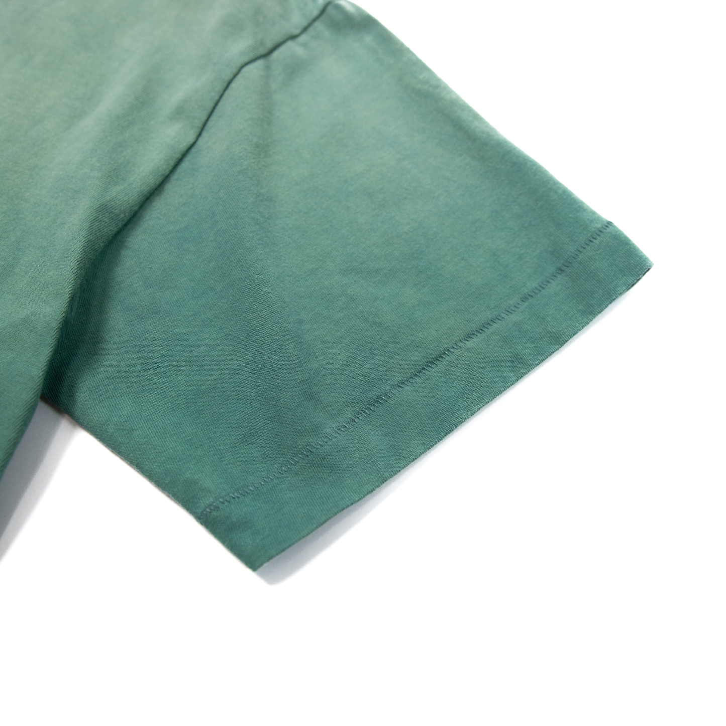 boys block color printing T-shirts green