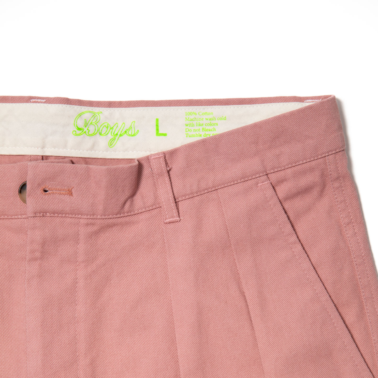 boys first chino pants pink