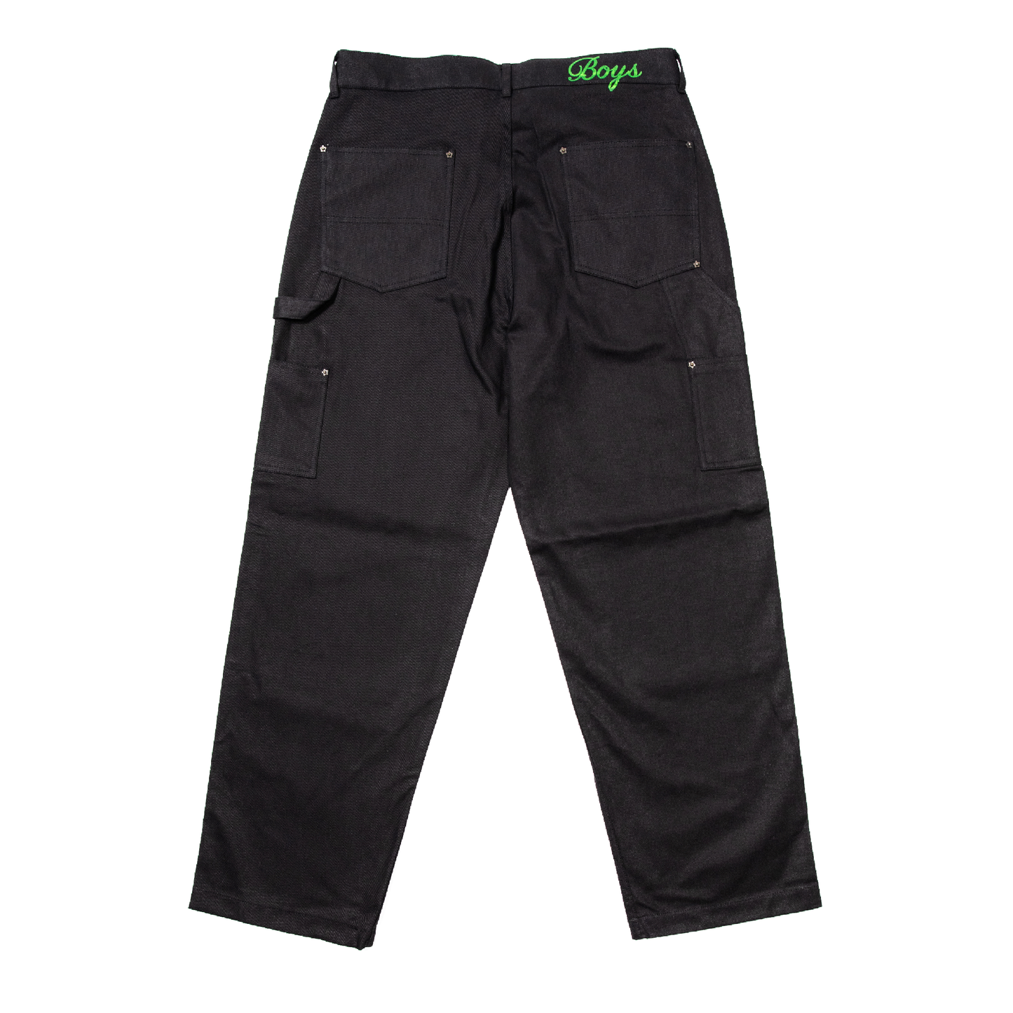 star rivet double knee pants black
