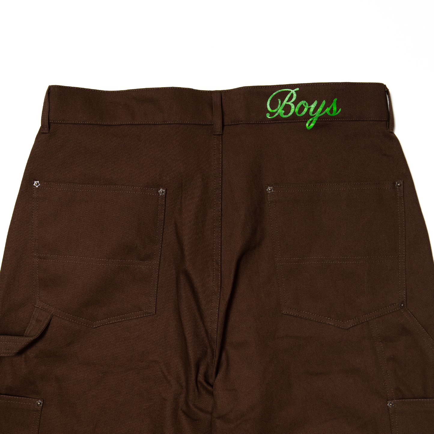 star rivet double knee work pants brown