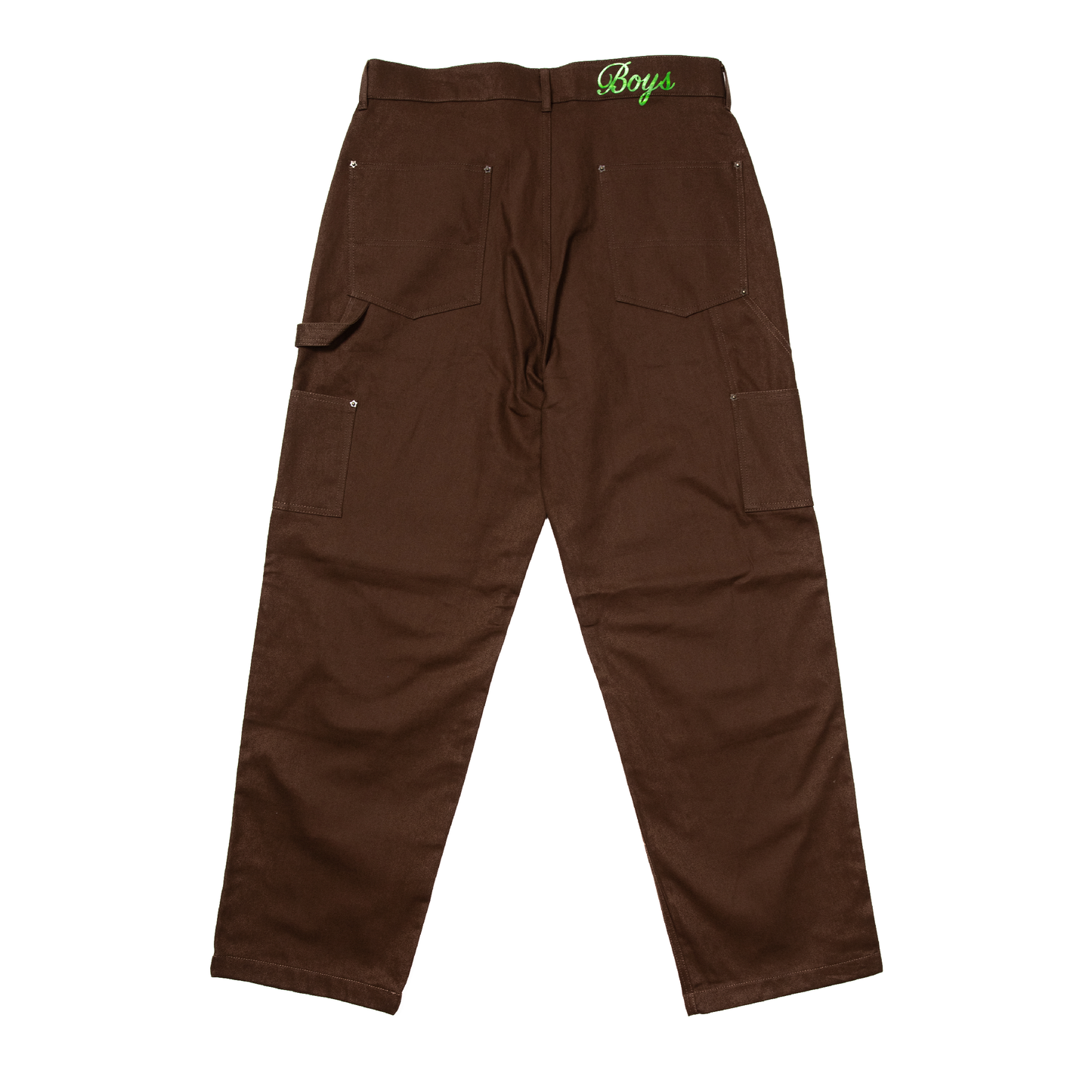 star rivet double knee work pants brown