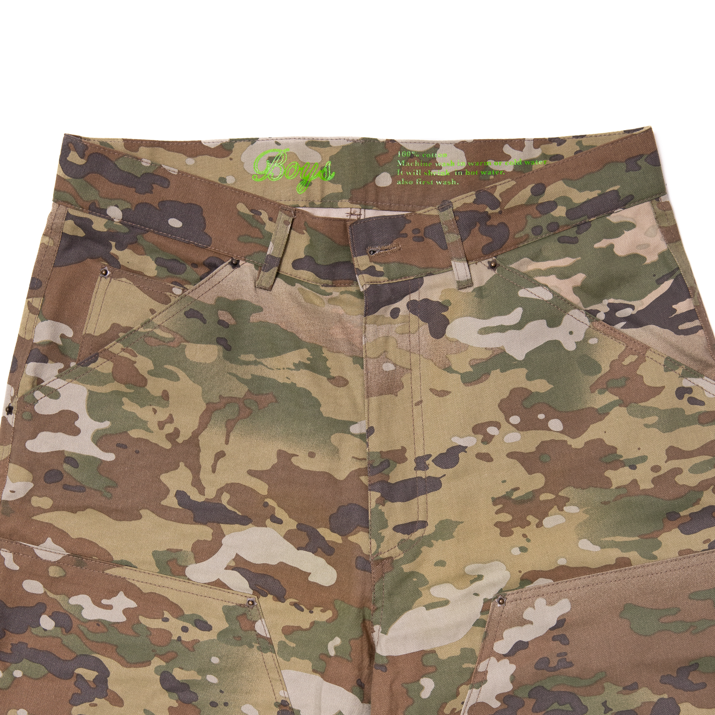 star rivet double knee work pants multi camo