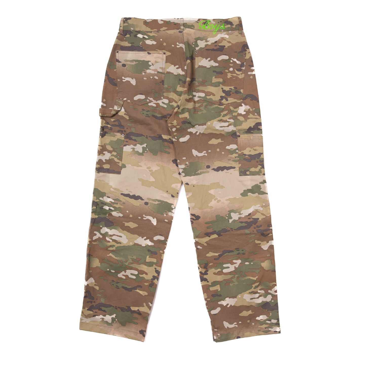 star rivet double knee work pants multi camo