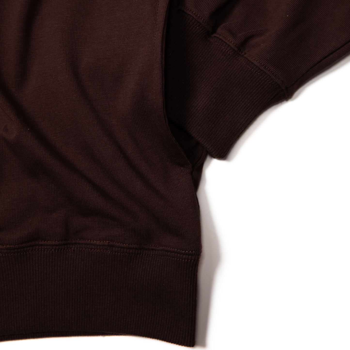 Half zip up Hoodie - brown