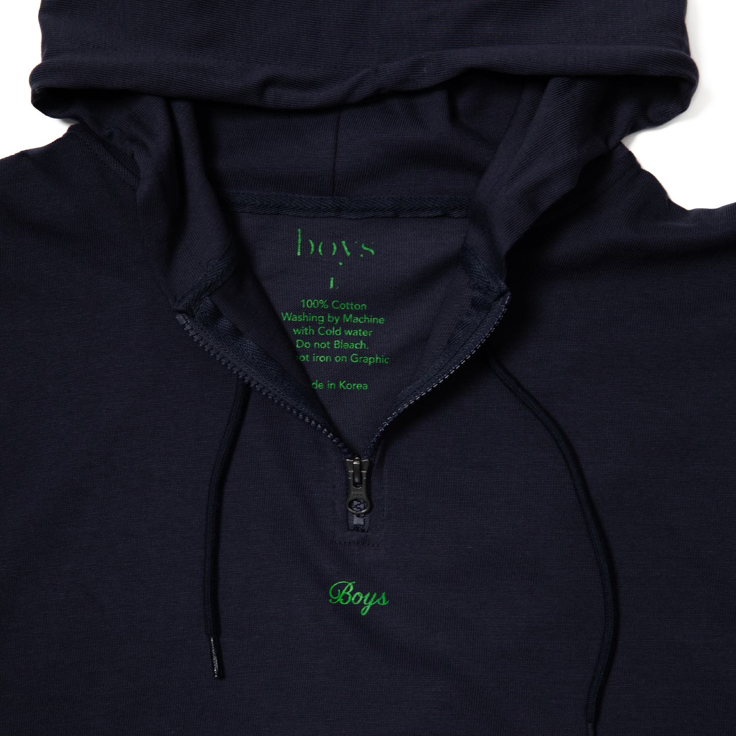 Half zip up Hoodie - Navy