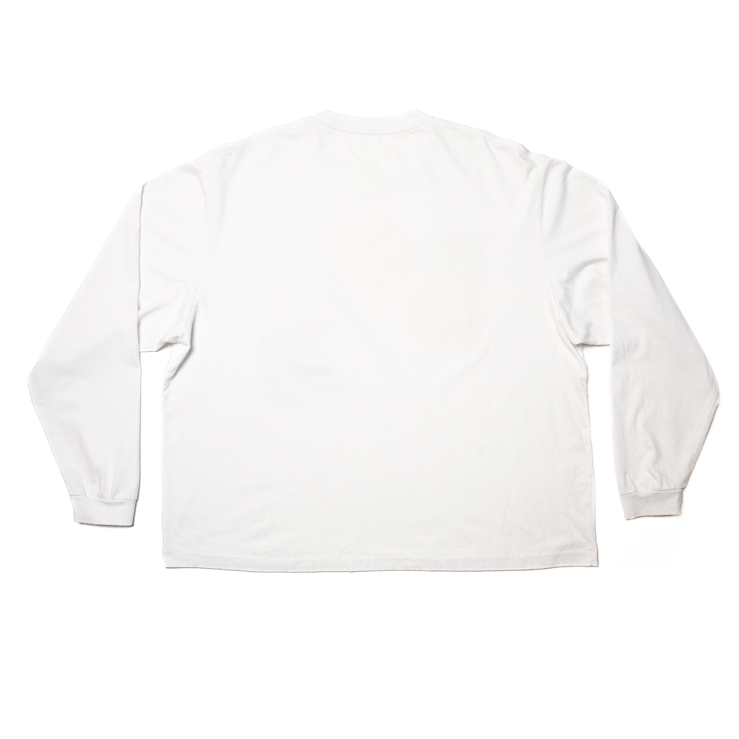 boys block color printing long sleeve white