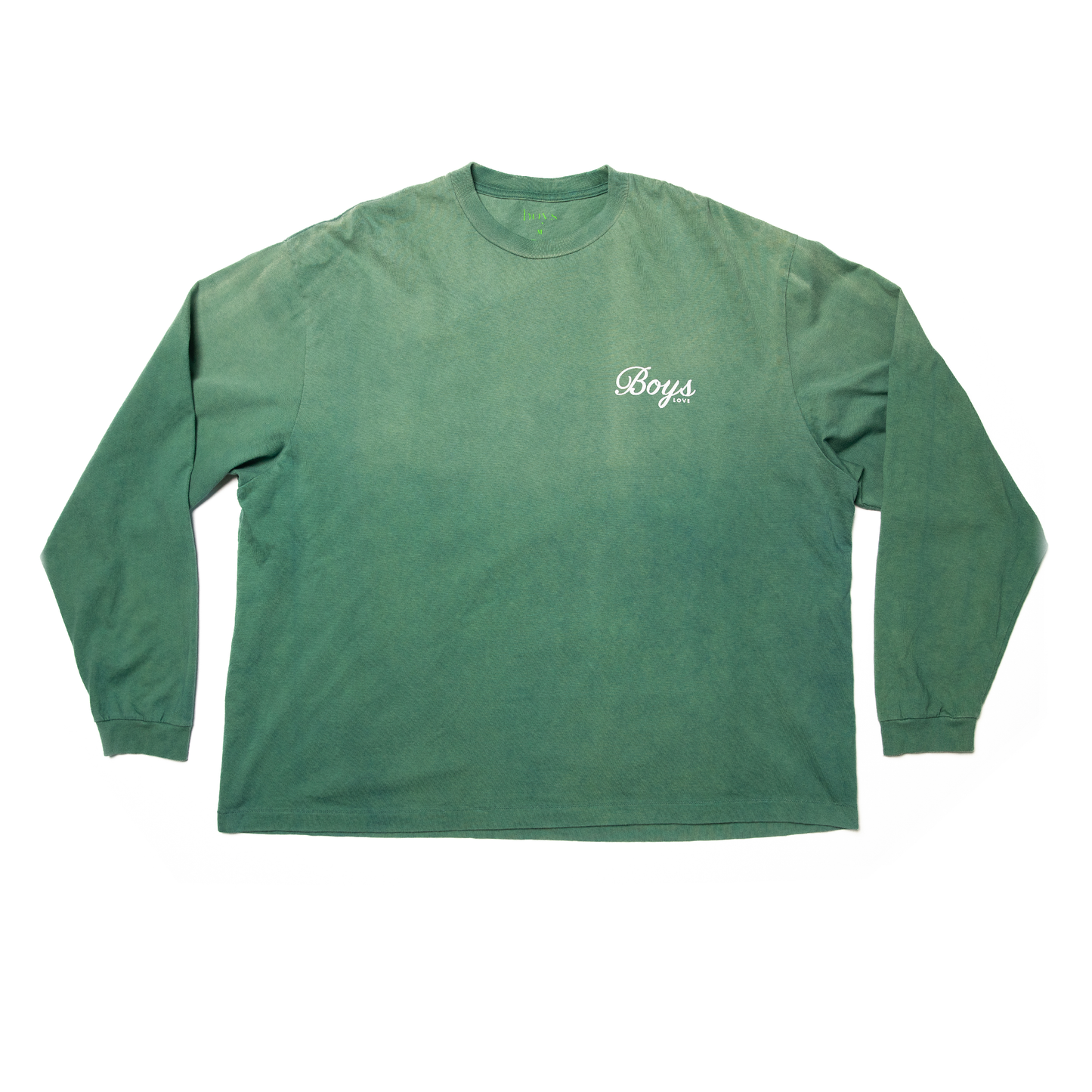 Boys love logo long sleeve green