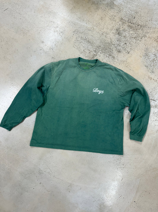 Boys love logo long sleeve green