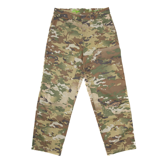 star rivet double knee work pants multi camo