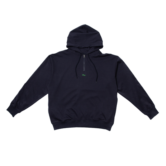 Half zip up Hoodie - Navy
